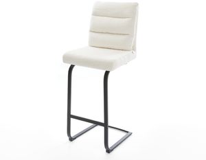 Sitzschale: Beige; Stuhlgestell: Schwarz