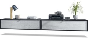 Schwarz matt/Beton Oxid Optik
