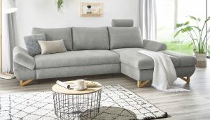 Ecksofa Skalm in grau 284 cm