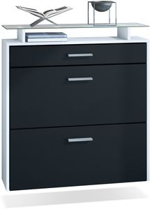Weiß matt/Schwarz matt
