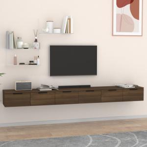 vidaXL Wandschränke 2 Stk. Braun Eiche-Optik 102x30x20cm Holzwerkstoff 3115907