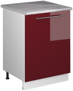 Bordeaux High Gloss/White