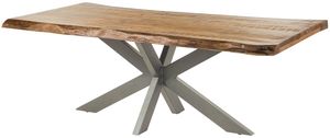 Natur lackiert/Silber matt