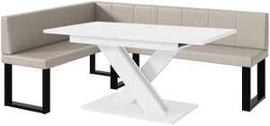 Kunstleder/B Weiß Matt