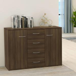 vidaXL Sideboard Braun Eichen-Optik 88x30x65 cm Holzwerkstoff 815371