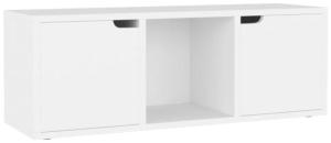 vidaXL TV-Schrank Weiß 88,5 x 27,5 x 30,5 cm Spanplatte
