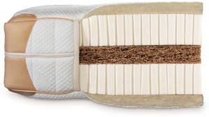 dormiente Naturlatexmatratze Natural Deluxe Solaris 120x200 ohne Lederapplikation 6A - Strickgewebe H3 (Fest ab 80 kg)