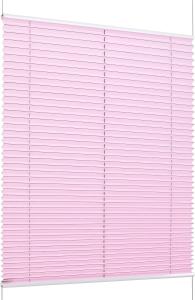 K-home Klemmfix-Plissee Florida Rosa 45 x 130 cm (B x L) einzigartiges Design mit bezauberndem Lichteffekt