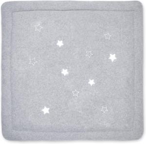 Bemini by Baby Boum Laufgittereinlage / Krabbeldecke STARY mixed grey 100x100 cm ,grau