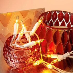 Weißes Kabel - Transparente Lampe