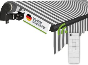 weiß/anthrazit gestreift