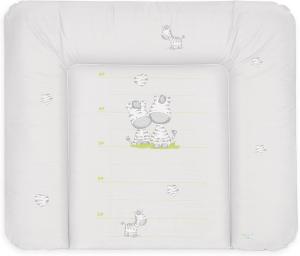 Ceba Baby Wickelauflage Wickelunterlage Wickeltischauflage 70x85 cm Abwaschbar - Grau Zebra 70x85 cm