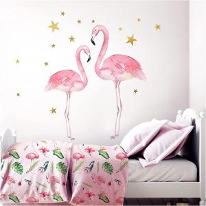 Little Deco '2 Flamingos' Aufkleber 82 x 53 cm (BxH)