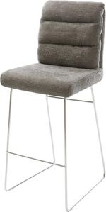 Sitzschale: Schlamm; Stuhlgestell: Silber
