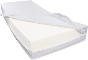Dibapur® R45H6 Kaltschaummatratze SEHR FEST bis ca. 200 Kg Doppeltuchbezug Gesamthöhe ca. 25 cm (120x190 cm)