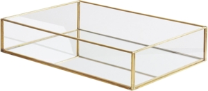 Tablett GRENOBLE Spiegeleffekt Gold