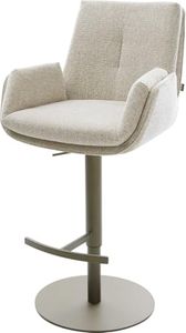 Sitzschale: Beige, Stuhlgestell: Titan
