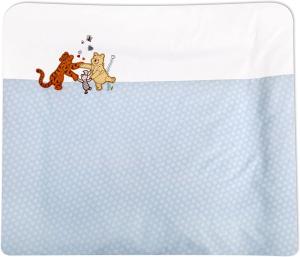 Julius Zöllner 2380112050 Wickelauflage mit Applikation, 75x85 cm, Poohs Dancing Party