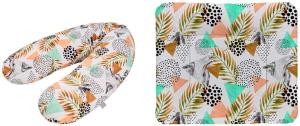 Rotho Babydesign Stillkissen-Set Multi, 190x35 cm, Inkl. Breite Wickelauflage, 85x72 cm, ab 0 Monate, Modern Paradise