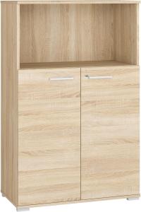 Aktenschrank "Optimal" Büroschrank 79cm Sonoma Eiche hell abschließbar