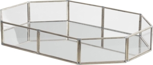 Tablett CHABRIS Spiegeleffekt Silber