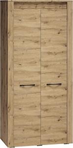 Kleiderschrank "Artis" Drehtürenschrank 92cm Artisan Eiche MDF