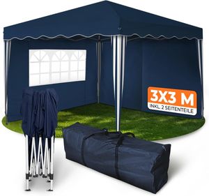 3x3 m Blau inkl. 2 Seitenteile