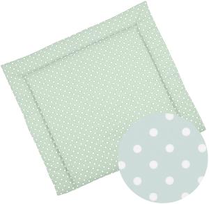 Sugarapple Wickelauflage 75x75 cm, Wickelunterlage Stoff | Passend für alle Wickelaufsätze IKEA Kommode 80 cm | Baby Wickelauflagen | Mit Liebe in Deutschland genäht | Öko Tex, Punkte mint