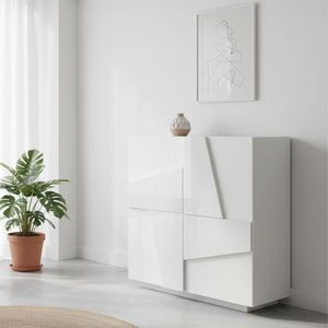Bianco Lucido Con Dettaglio