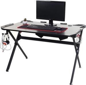 Schreibtisch HWC-F11, Computertisch Jugend-Schreibtisch, Gaming 120x75cm MVG schwarz