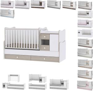 Lorelli '3-in-1 Mini Max' Babybett umbaubar, hellbraun