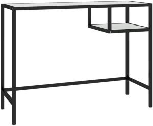 vidaXL Computertisch Weiß Marmor 100x36x74 cm Hartglas 331624