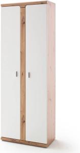 Garderobenschrank Tortona 2 Balkeneiche 70 x 197 x 38 cm Kleiderschrank