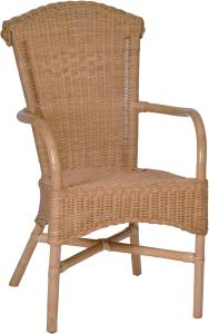 MiaMöbel Rattan Armlehnstuhl 'Arjuna' Rattan Landhaus