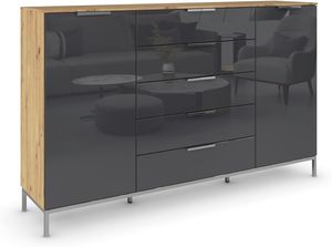 Eiche Artisan | Glas Basalt