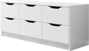 Mirjan24 Kommode Maryn 6S, weiß