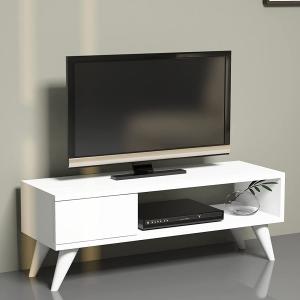 Fernsehtisch Aarup 33 x 90 x 30 cm Weiß [en. casa]