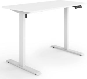 ESMART Germany ETX-121WW 120x60cm Weiß Ergonomischer Steh-Sitz-Schreibtisch Stufenlos elektrisch höhenverstellbar 73,5-123,5cm 3X Memory Aktivitätserinnerung Soft-Start/Stopp Schnelle Montage