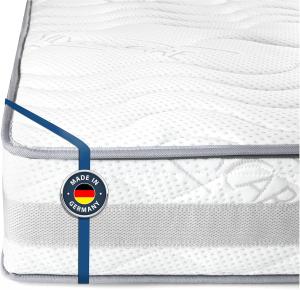 BMM Matratze 120x200 cm Komfort 23 H2 medium/Kaltschaummatratze Öko-Tex Zertifiziert/orthopädische 7 Zonen Matratze Höhe 23cm Komfort 23 / Matratzen produziert in Deutschland