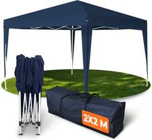 2x2 m Blau ohne Seitenteile