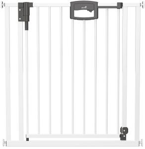 Geuther Türschutzgitter 'Easylock Plus' zum Klemmen für Öffnungen, Metall, Weiß, 192,5 cm - 200,5 cm