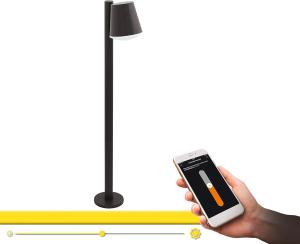 Smart LED Wegeleuchte, Aluguss, dimmbar, H 96,5 cm