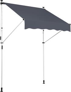 CLP Klemm-Markise Westerly,anthrazit 200x120 cm