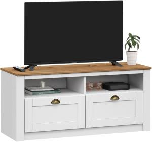 IDIMEX Lowboard BOLTON, TV Lowboard aus Kiefer TV Bank mit 2 Schubladen und Muschelgriffen Mas