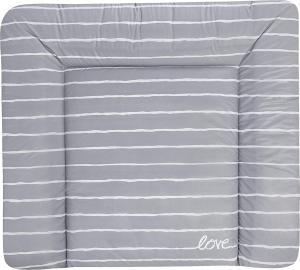 Julius Zöllner Wickelauflage Softy 65x75 cm Folie Grey Stripes