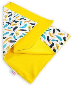 Petit Lulu Wickelunterlage für Babys | wasserdicht waschbar wiederverwendbare Wickelauflage | Windelmatte | Wickeltischunterlage | Windel Matte für Unterwegs | Made in EU (Gefieder)