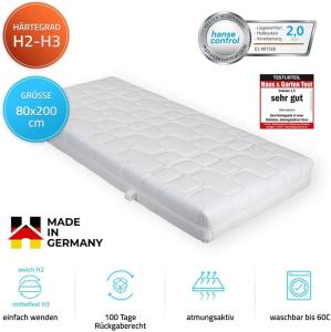 HOME DELUXE Matratze ORTHO DYNAMIC - 100 x 200 cm weich-mittelfest