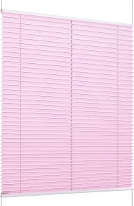 K-Home Klemmfix-Plissee Florida Rosa 60 x 210 cm (B x L) einzigartiges Design mit bezauberndem Lichteffekt