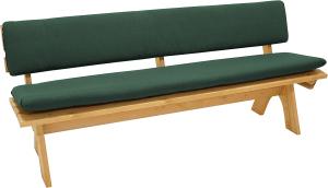 Auflagenset DALLAS für Bank 4-sitzer 195cm, dunkelgrün, 2-teilig