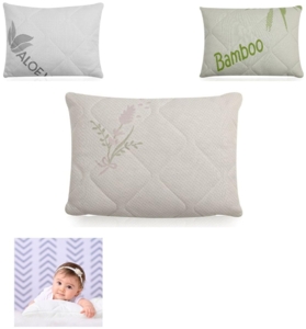 Lorelli Babykissen Cosy Größe 38x29 cm Silikon-Daunenfüllung Bezug abnehmbar lila